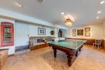Terrace Level Game Room with Pool and Table Tennis